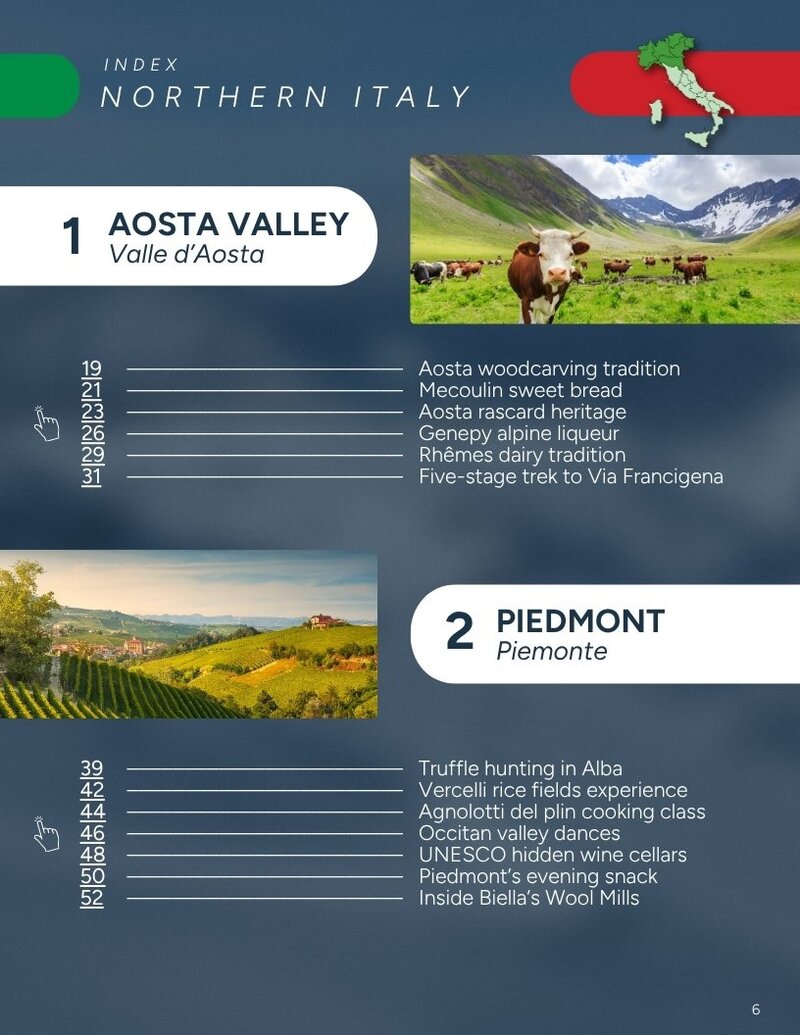 Guide page — Northern Italy index
