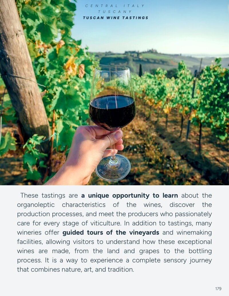 Guide page — Tuscan wine tastings