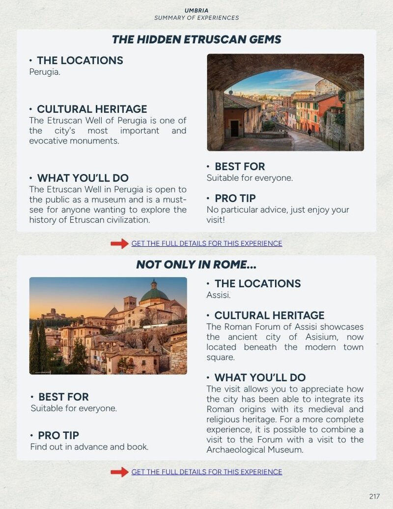 Guide page — Umbria summary