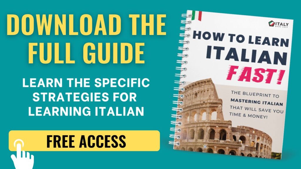 How To Learn Italian Fast Pillar 1 Commitment Italy Made Easy   Download Learn Italian Fast Guide 1024x576 