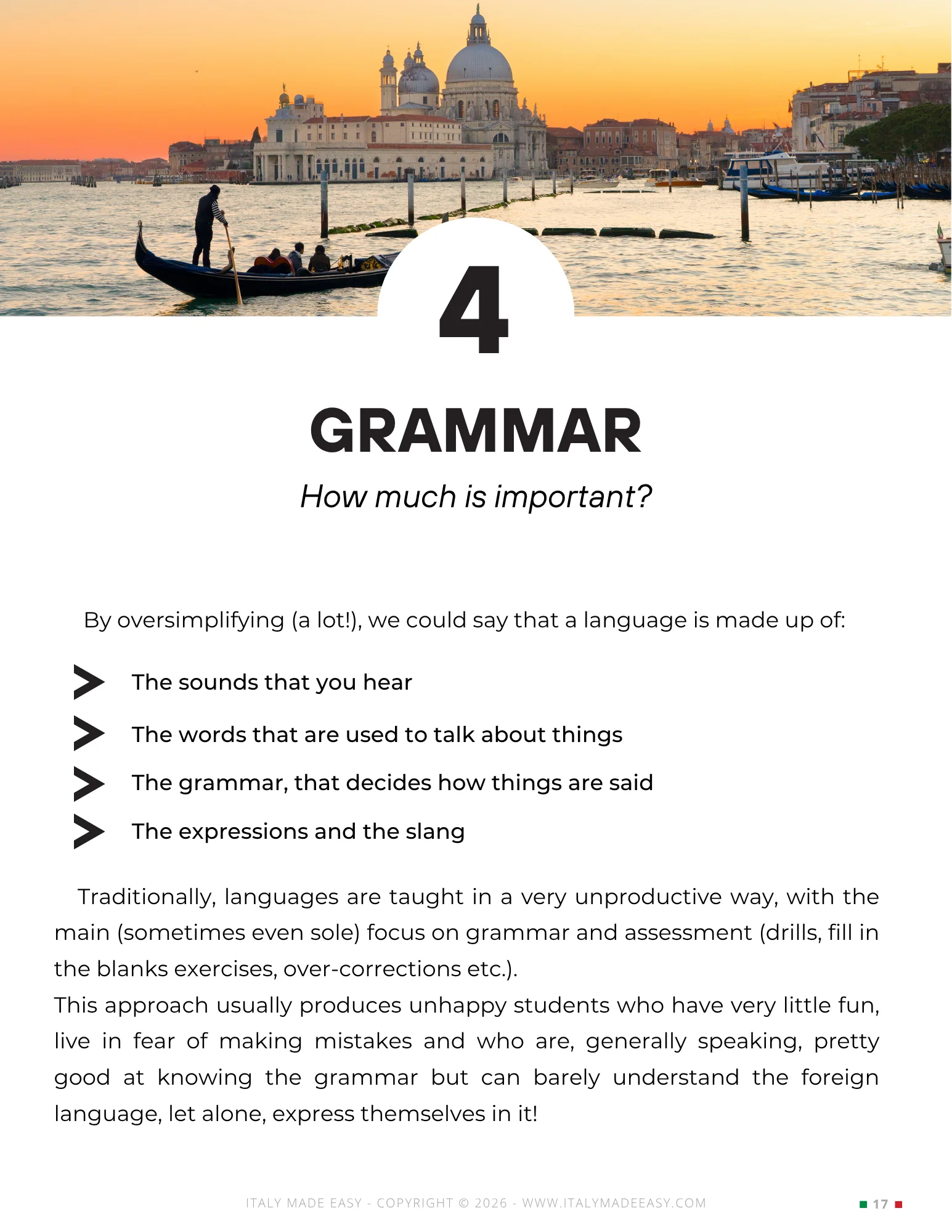 Chapter 4: Grammar — inside the guide